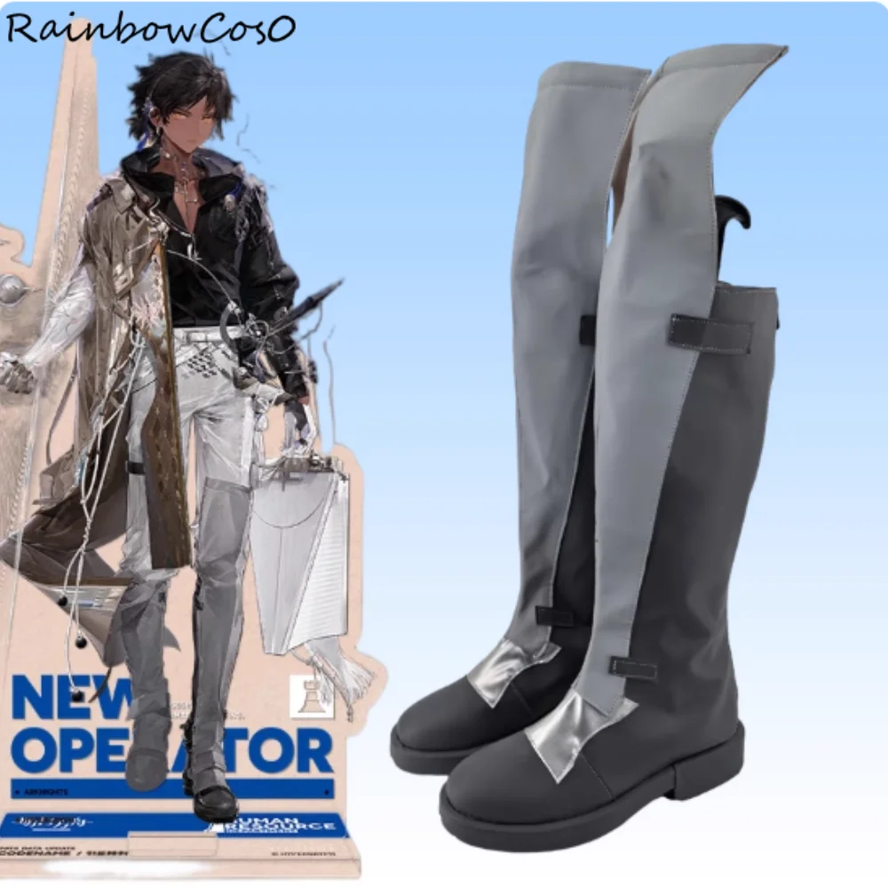 

Thorns the Lodestar Arknights Обувь для косплея Сапоги Игра Аниме Вечеринка Хэллоуин RainbowCos0 W5266