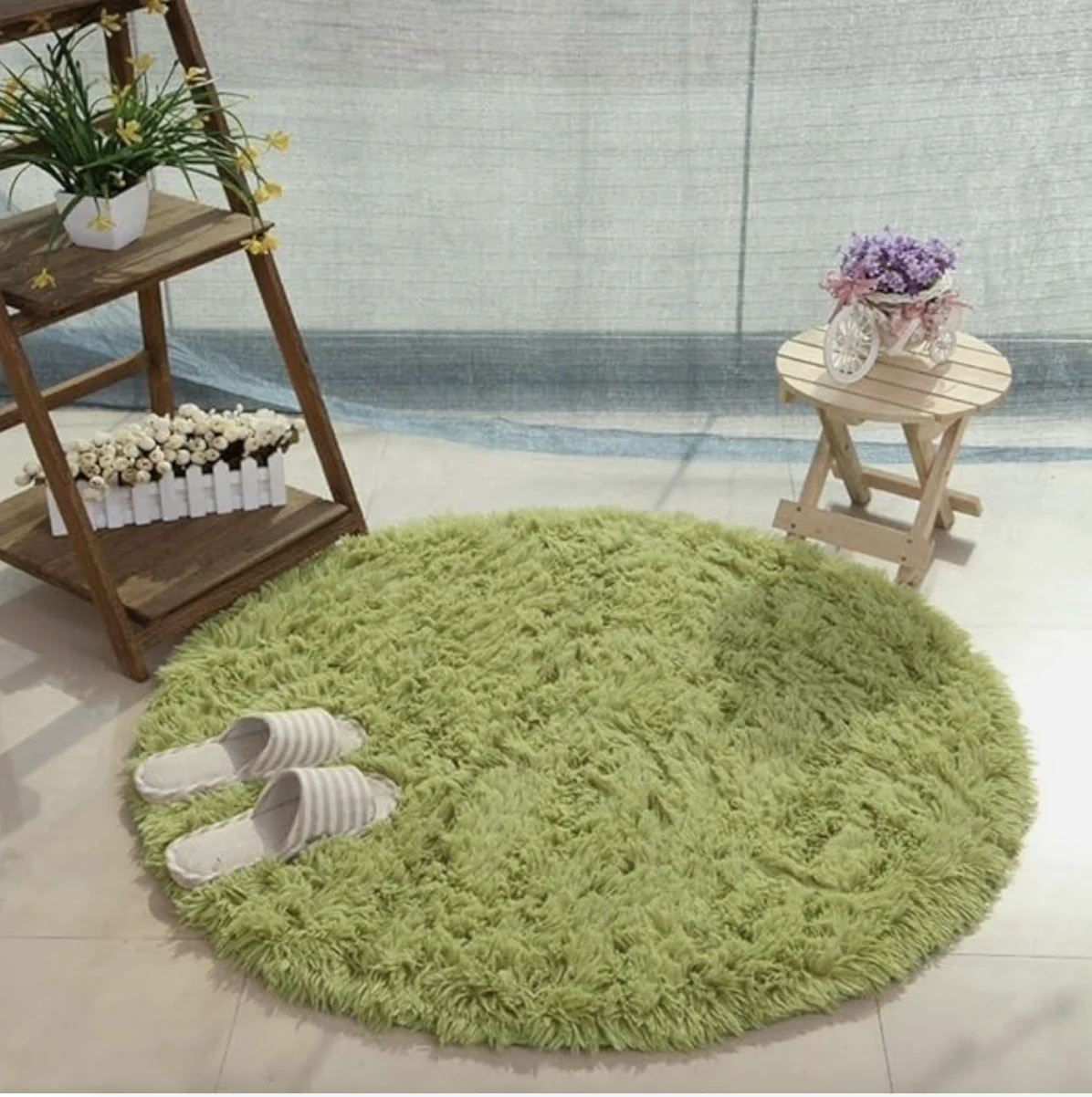Super Soft Plush Round Rug Mat Fluffy White Carpets for Living Room Home Decor Bedroom Kid Room Decoration Salon Thick Pile Rug