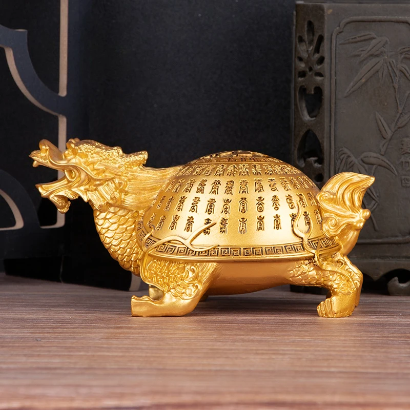 Feng Shui Hundred-Year-Old Turtle Ornament Symbolizing Health and Longevity for The Elderly Attracting Prosperity Home Decor