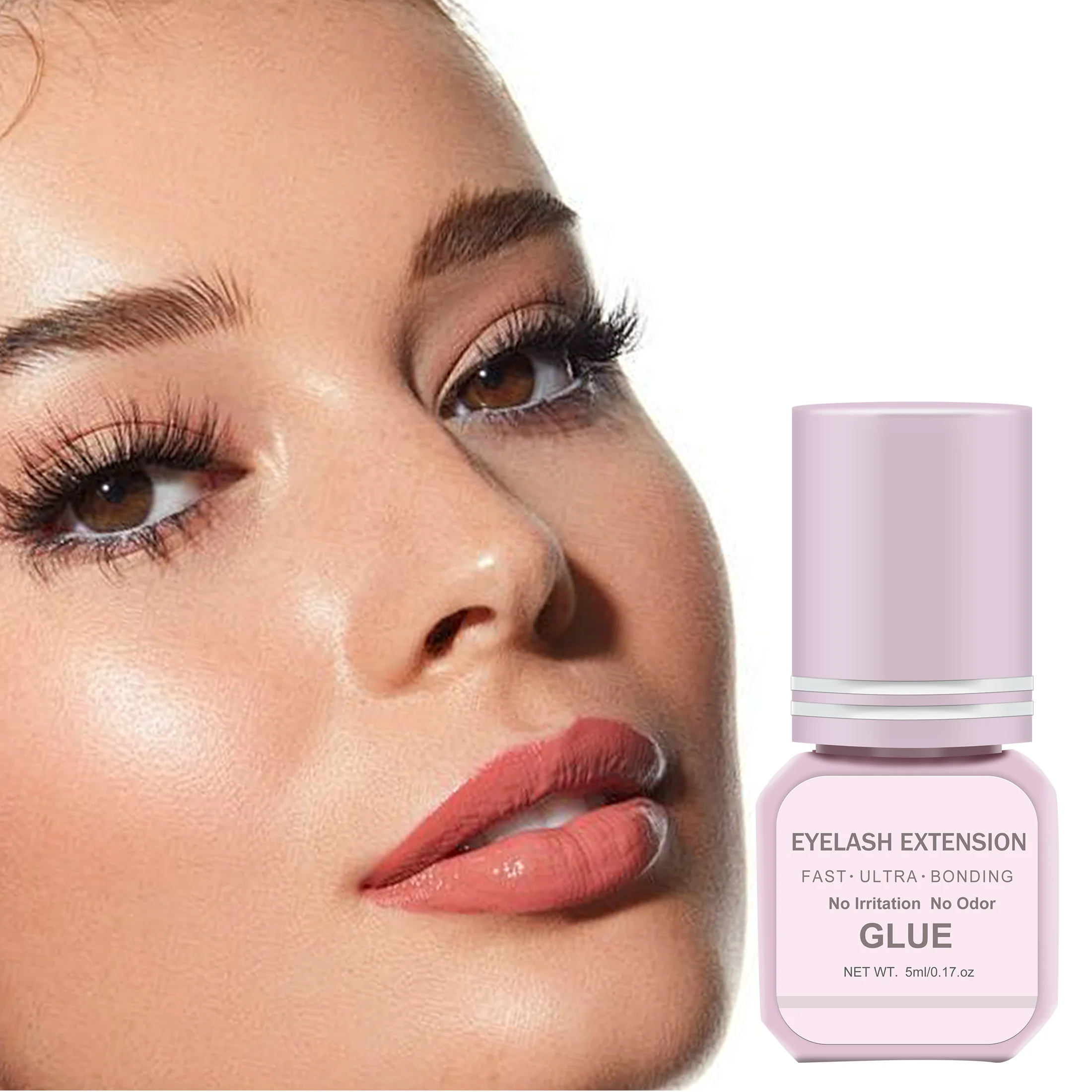 5ML long-lasting 7-day eyelash extension glue, odorless, low irritation, waterproof, eyelash extension glue for personal use.