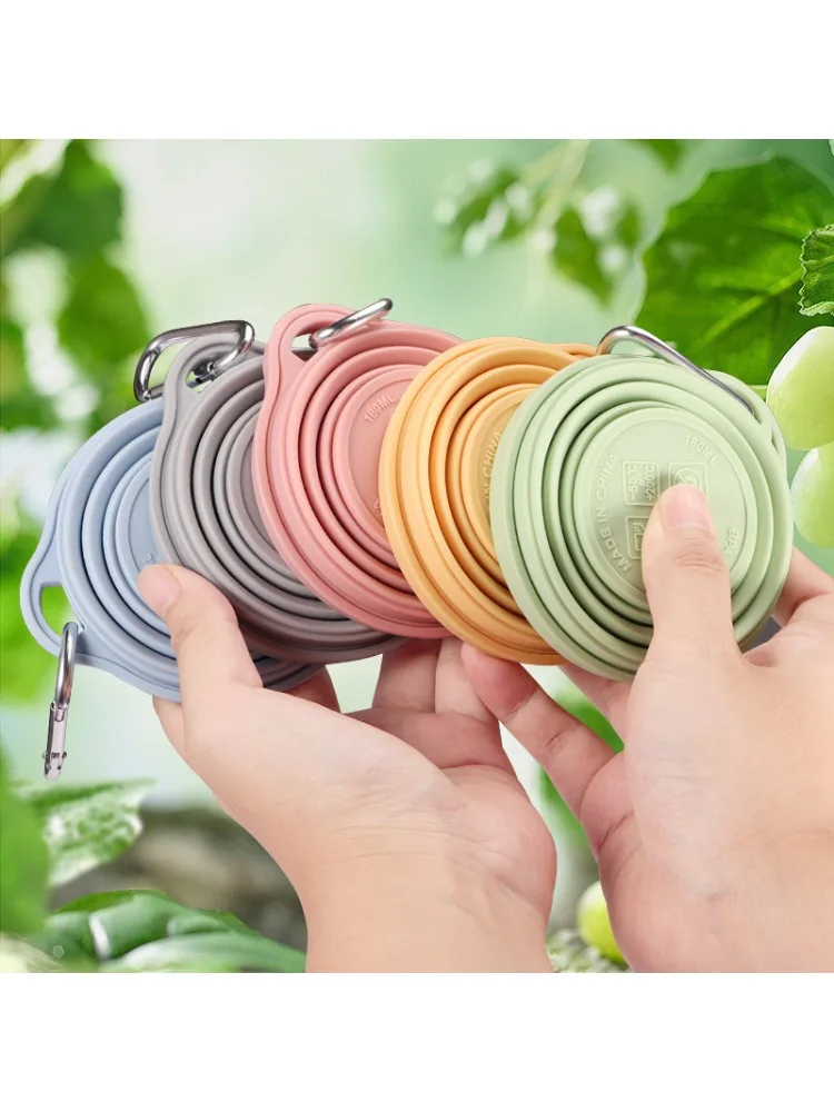 Tasse d'eau pliante résistante à la chaleur, tasse de bain de bouche Portable de voyage, ensemble de produits de toilette d'hôtel, tasse compressée