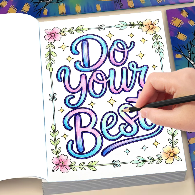 Self Care Mental Health Coloring Book for Stress & Anxiety Relief,Meditation Art Workbook Perfect for Holiday Relaxation