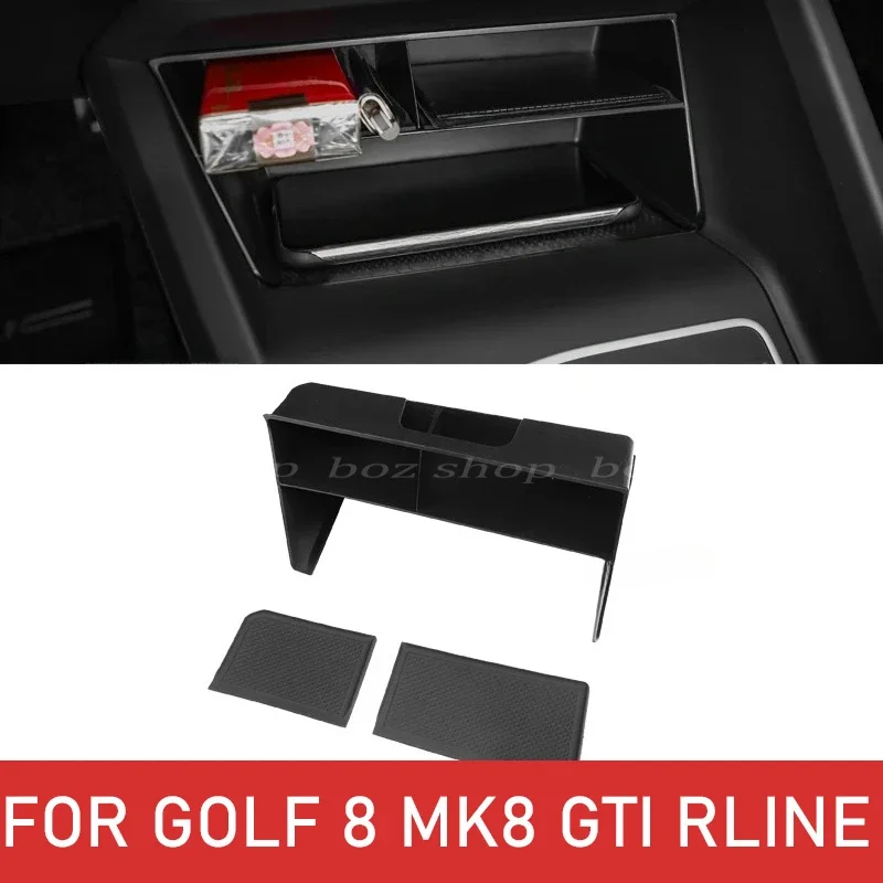 Car Central Control Storage Box Interior Modification Auto Supplies For Volkswagen Golf 8 MK8 GTI Rline