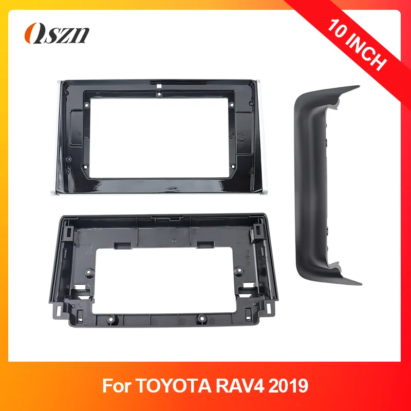 10 Inch Car Fascia Frame Adapter Canbus Box For Toyota RAV4 5 XA50 2018-2023 Android Radio Audio Dash Panel Cover Harness