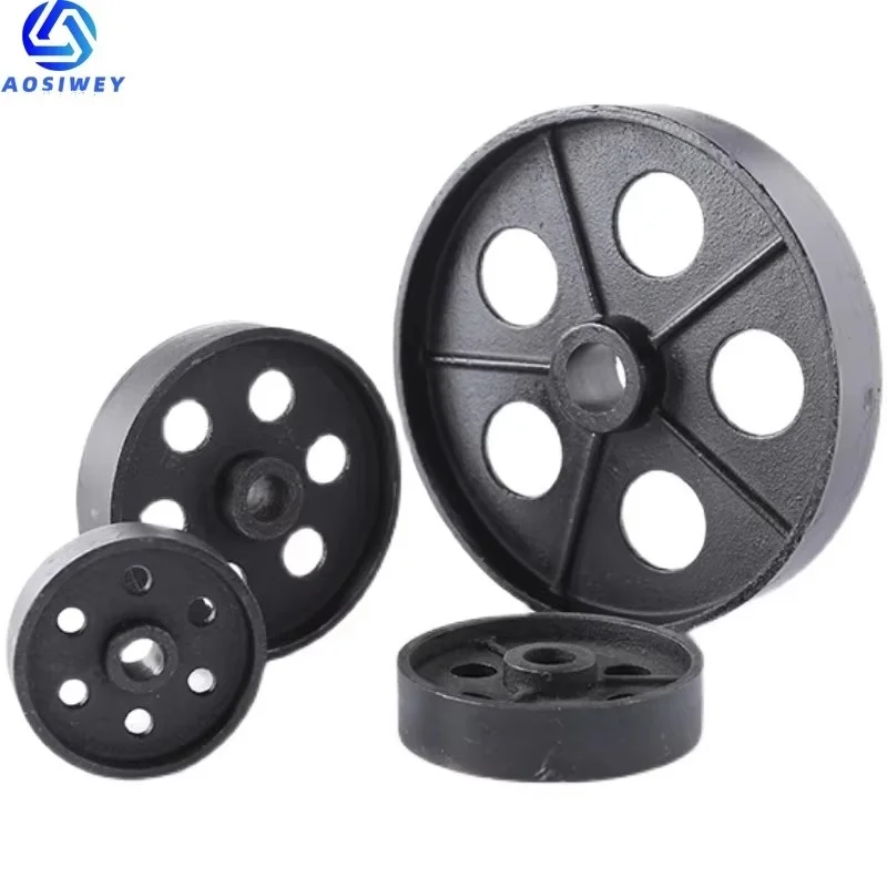 Heavy Duty Iron Core Caster Universal Wheel Solid Core All Iron Wheel Single Wheel Cast Air Compressor 4/5/6 Inch