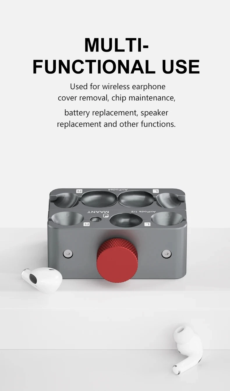 MaAnt P2 2025Air سماعة إصلاح غطاء فتح تركيبات ل AirPods/AirPods Pro غطاء تفكيك استبدال إصلاح البطارية