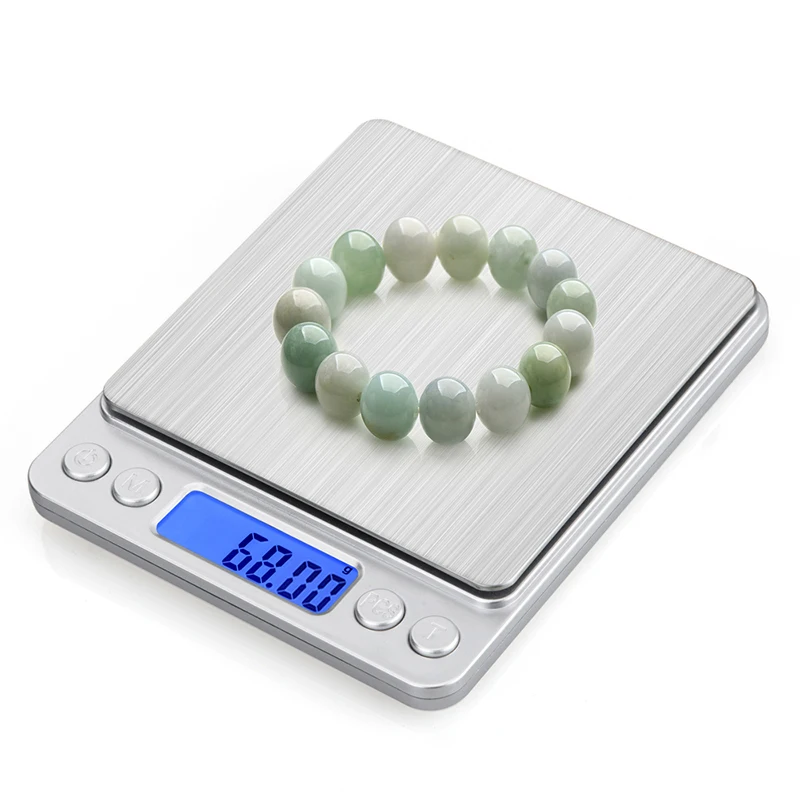 500g/3000g LCD Digital Kitchen Scale Mini Stainless Steel High Precision Pocket Jewelry Balance Weight Electronic Digital Scale