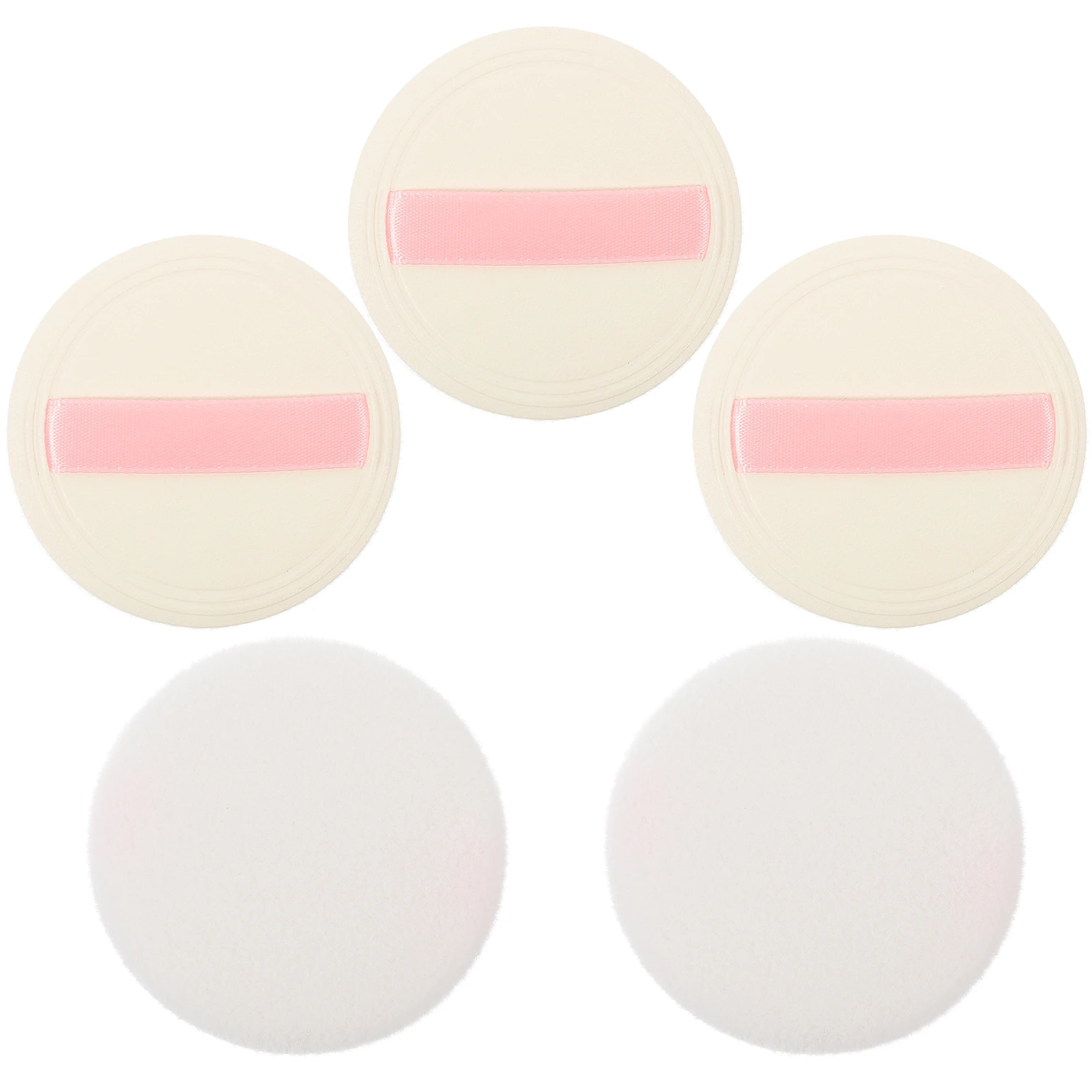 

5pcs Powder Puff Small Makeup Body Washable Tools Soft Reusable Portable Foundation Cream Concealer Blush Highlighter Compact