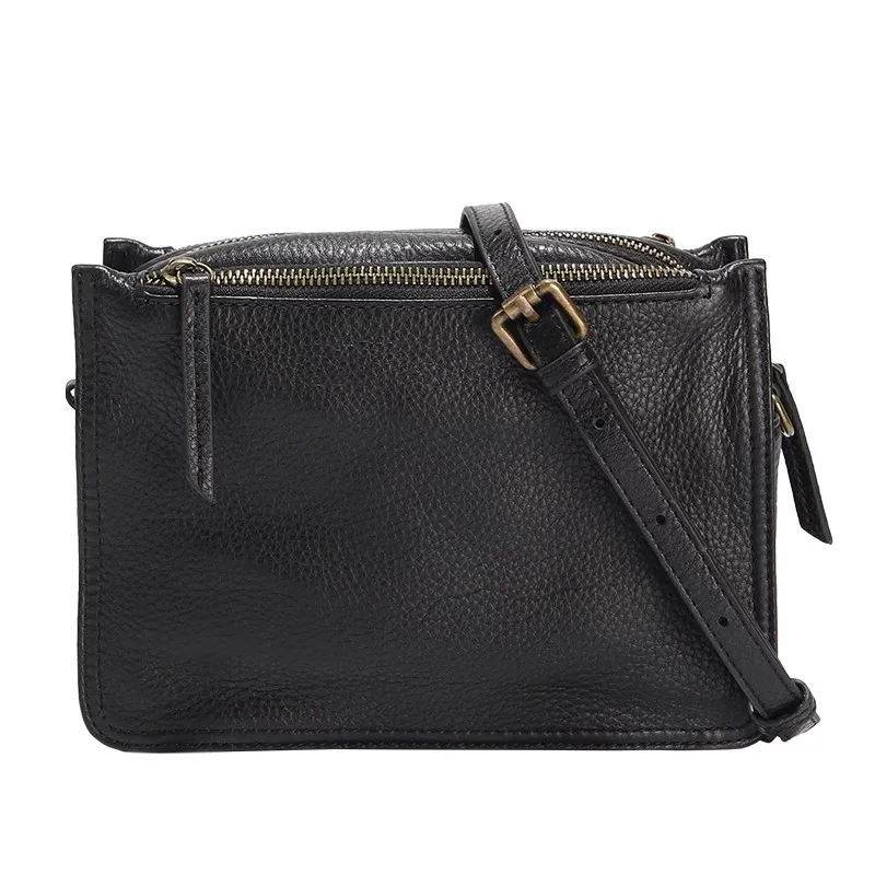 

Женская сумка из натуральной мягкой кожи, маленькая квадратная сумка через плечо, модный шикарный кошелек на каждый день, легкие сумки-мессенджеры