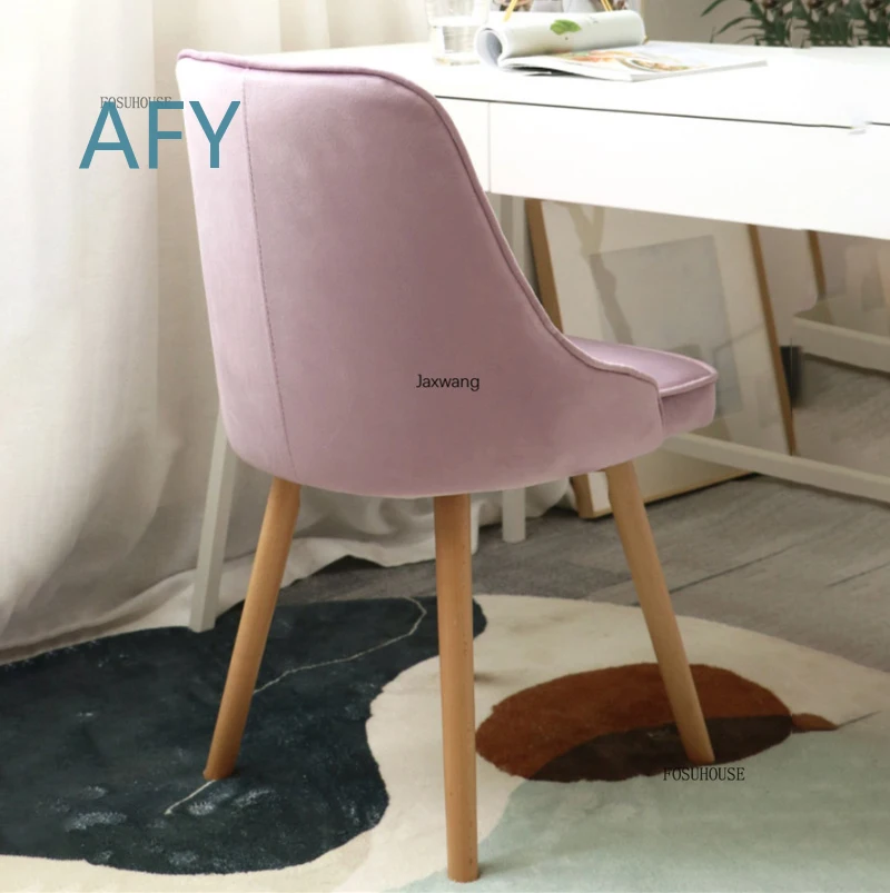 Simple Dining Chairs for Kitchen Furniture Desk Chair for Writing Home Student Backrest Bedroom Study Chair for Learning