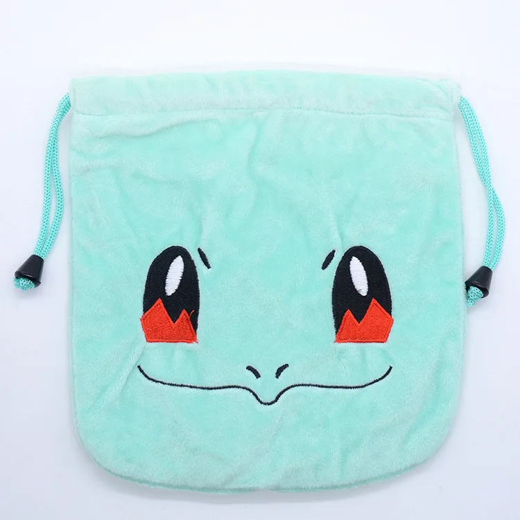 20x22cm Pokemon Pikachu Drawstring Anime Bag Cute Portable Storage Cosmetic Bag Coin Purse Children Birthday Gifts - view 2