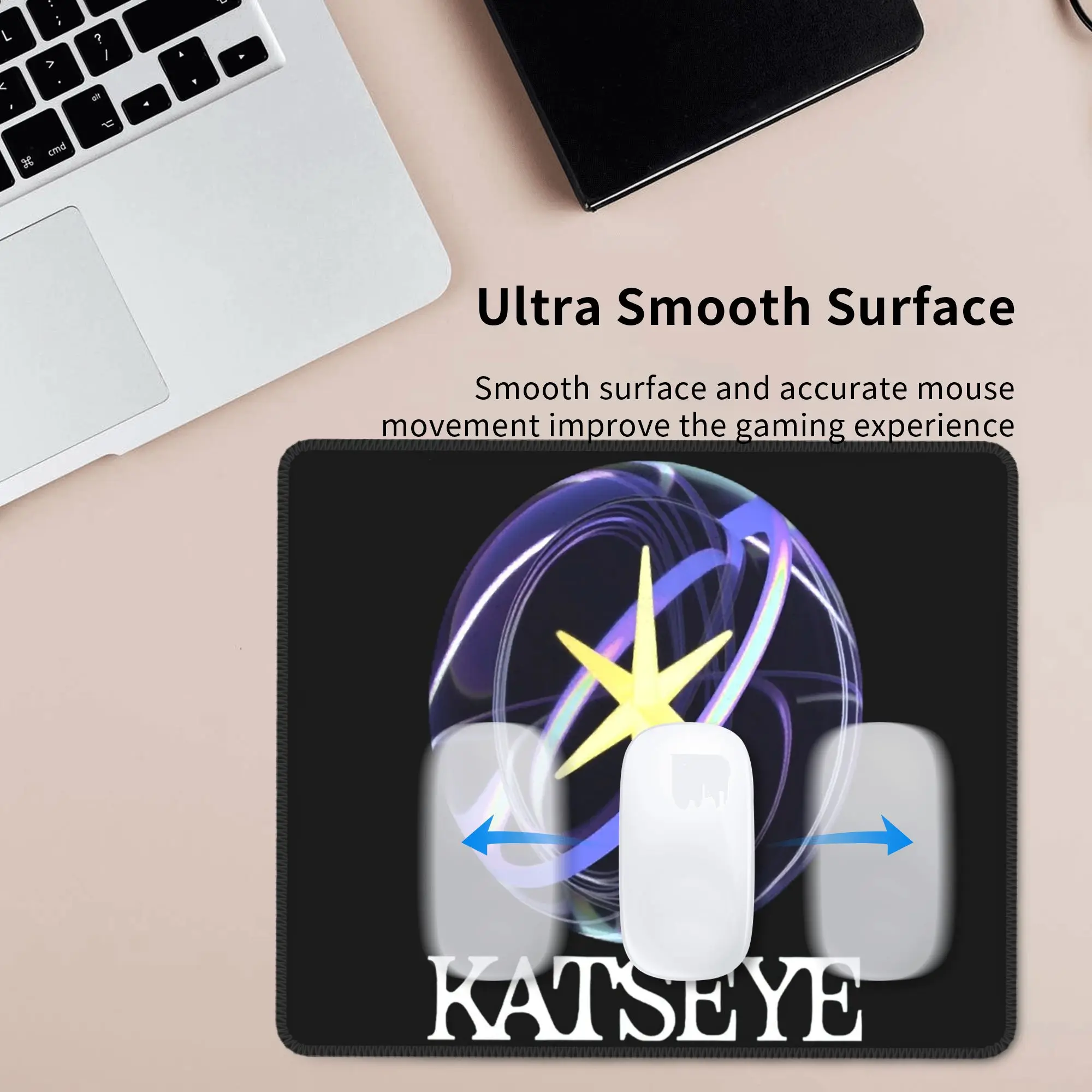 Katseye Gnarly Logo Mouse Pad Computer Keyboard Mouse Mat Gaming PC Laptop Desk Mat Office Accessories Table Mats