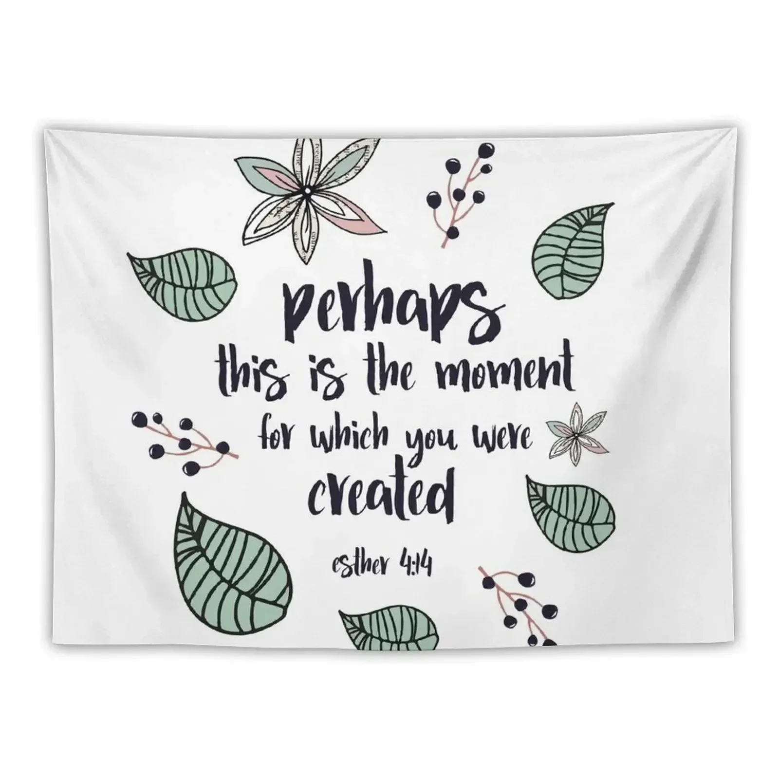 Christian Quote Esther 4:14 Tapestry Decoration For Bedroom Decoration Wall Tapestry