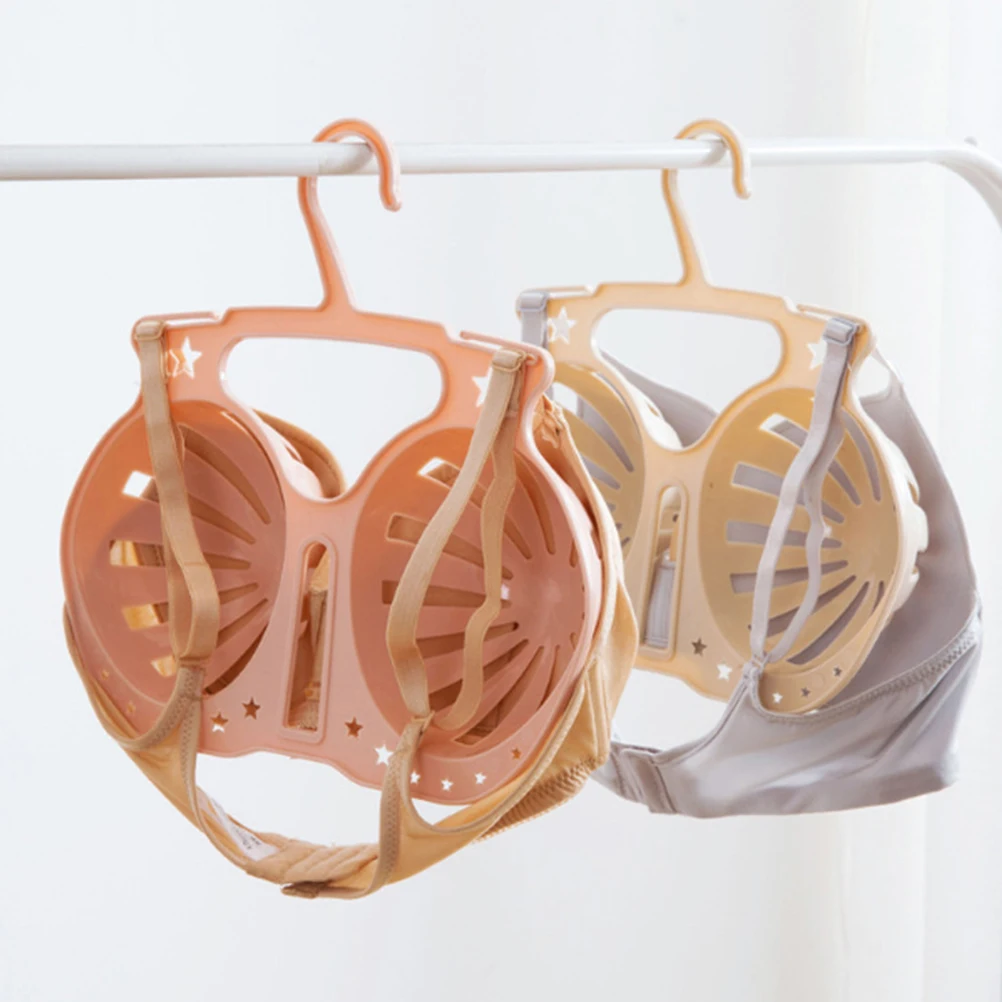 

3 Pcs Wet and Dry Bra Drying Rack Miss Clothes Ladies Underwear Hangers Anti-slip