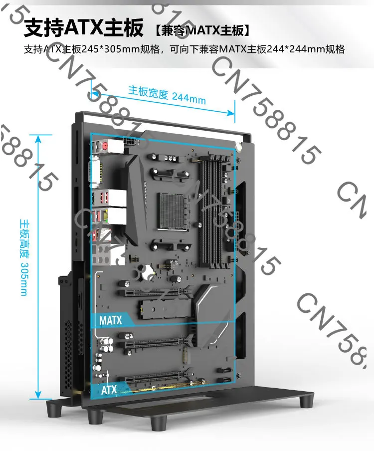 حافظة كمبيوتر Cool Zero Ice Ship X5P، حافظة كمبيوتر مفتوحة ATX جديدة لعام 2025