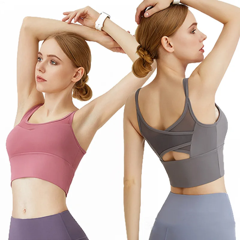 ONE TO WAN Yoga Bras Fitness Shirts Running Tops Sports Bras Gym Workout Crop Top Yoga Crop Tops Fitness Tank Top Running Bra