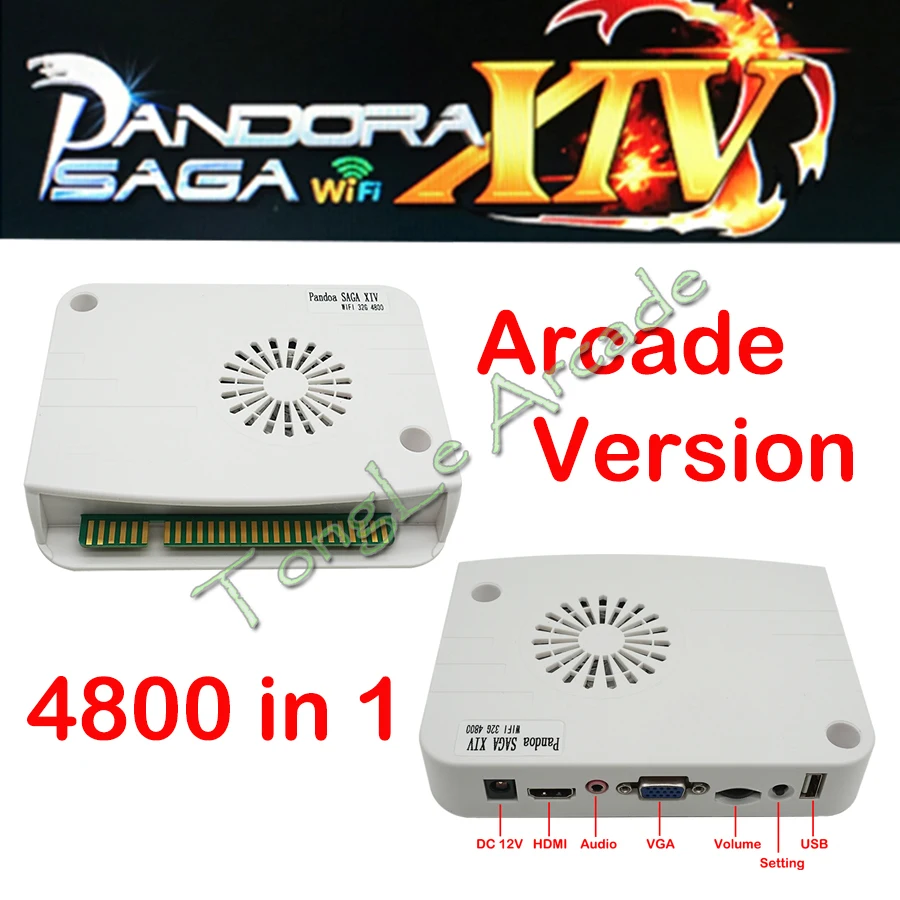 3D Pandora Saga Box 14 4800 in 1 Wifi Arcade PCB Board Download Online More Game Save Function Support Save High Score Record