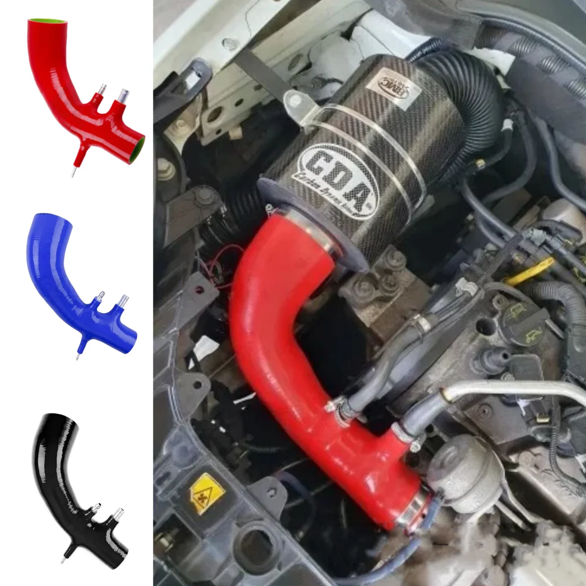 Silicone Intake Hose AirBox To Turbo For Abarth Grande Punto EVO / Alfa Romeo MiTo QV
