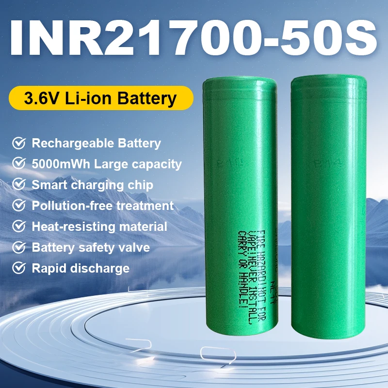 New 5000mAh Li ion battery cells 18650 lithium-ion battery flashlight rechargeable battery for power tool use