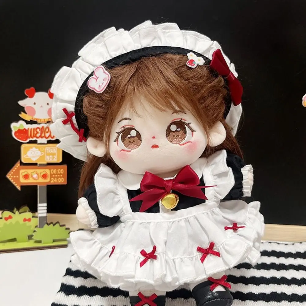 Princess Dress Doll Lolita Dress Suspenders Multi Color 20cm Cotton Doll's Clothes Cute Mini Cotton Doll Lolita Outfit