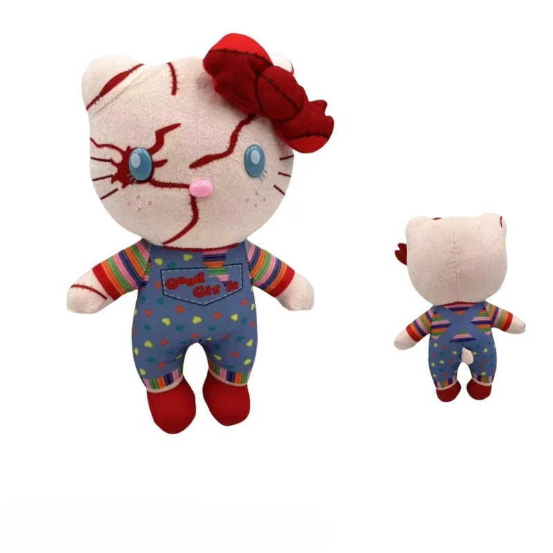 Chucky Tiffany Valentine Plush Toy Stuffed Doll Kt Hello Kitty Plushie 23cm Kawaii Boys Girls Halloween Christmas Birthday Gifts