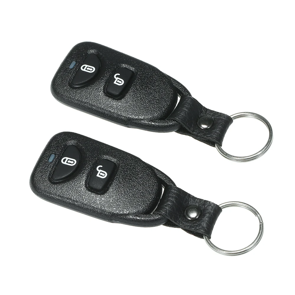 Car Auto Remote Central Kit 12V Door Lock Locking Vehicle Keyless Entry System Start Stop Button With 2 Remote Control Universal