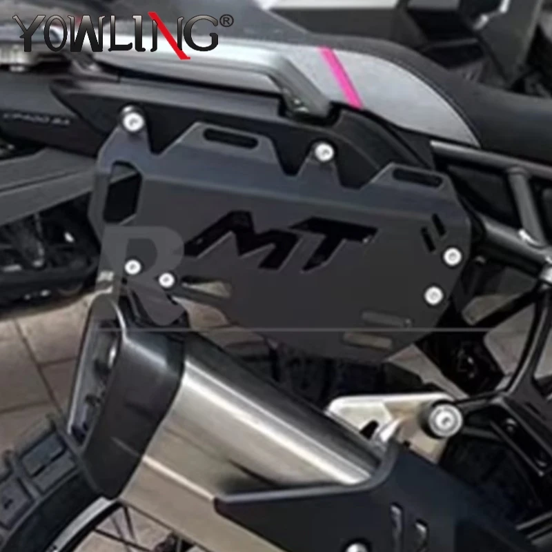 NEW Rear Side Frame Luggage Rack Tactical Hanging Board Edge Bag Bracket For CFMOTO 450MT 2024 2025 2026 2027 2028 Accessories