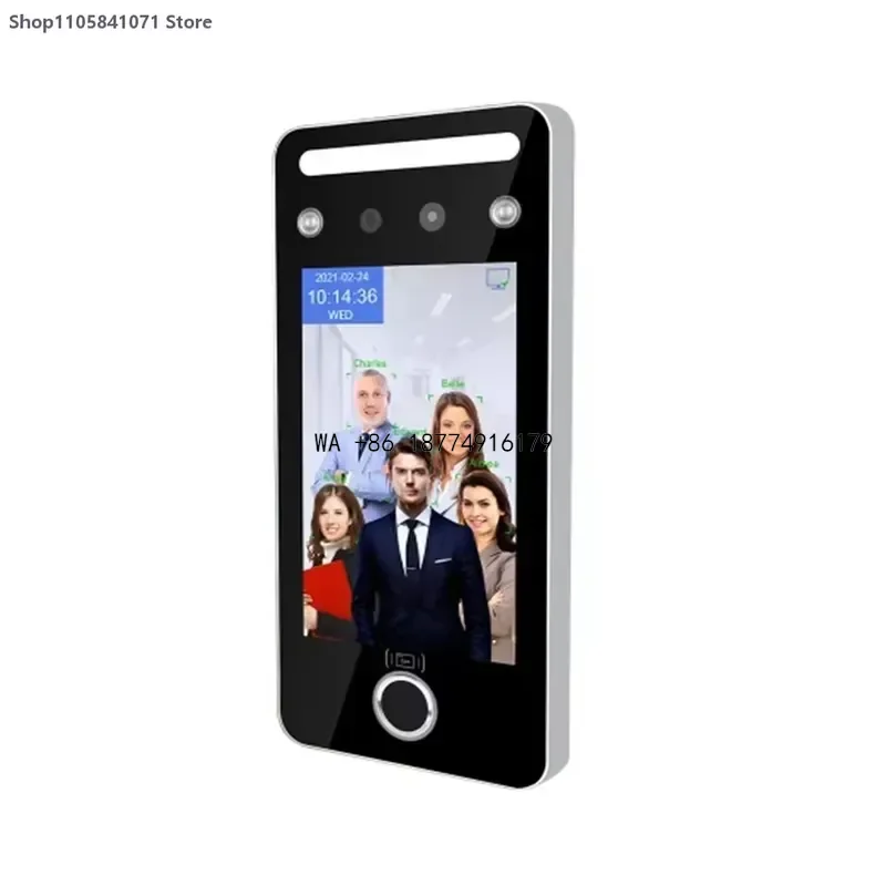 wmwmnu AI Dynamic Face Recognition Access Control Fingerprint Reader with 5-Inch Display and Software