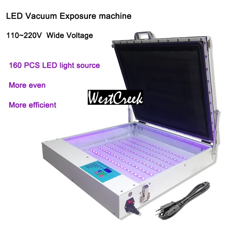 WESTCREEK 80W LED UV Vacuum Exposure Unit Digital Screen Printing Machine Making Plate Exposure Machine