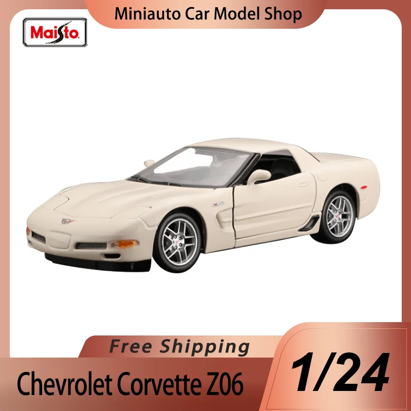 

Новинка, модель внедорожника Chevrolet Corvette Z06 из сплава, миниатюрная модель спортивного автомобиля Corvette, игрушка, рождественский подарок