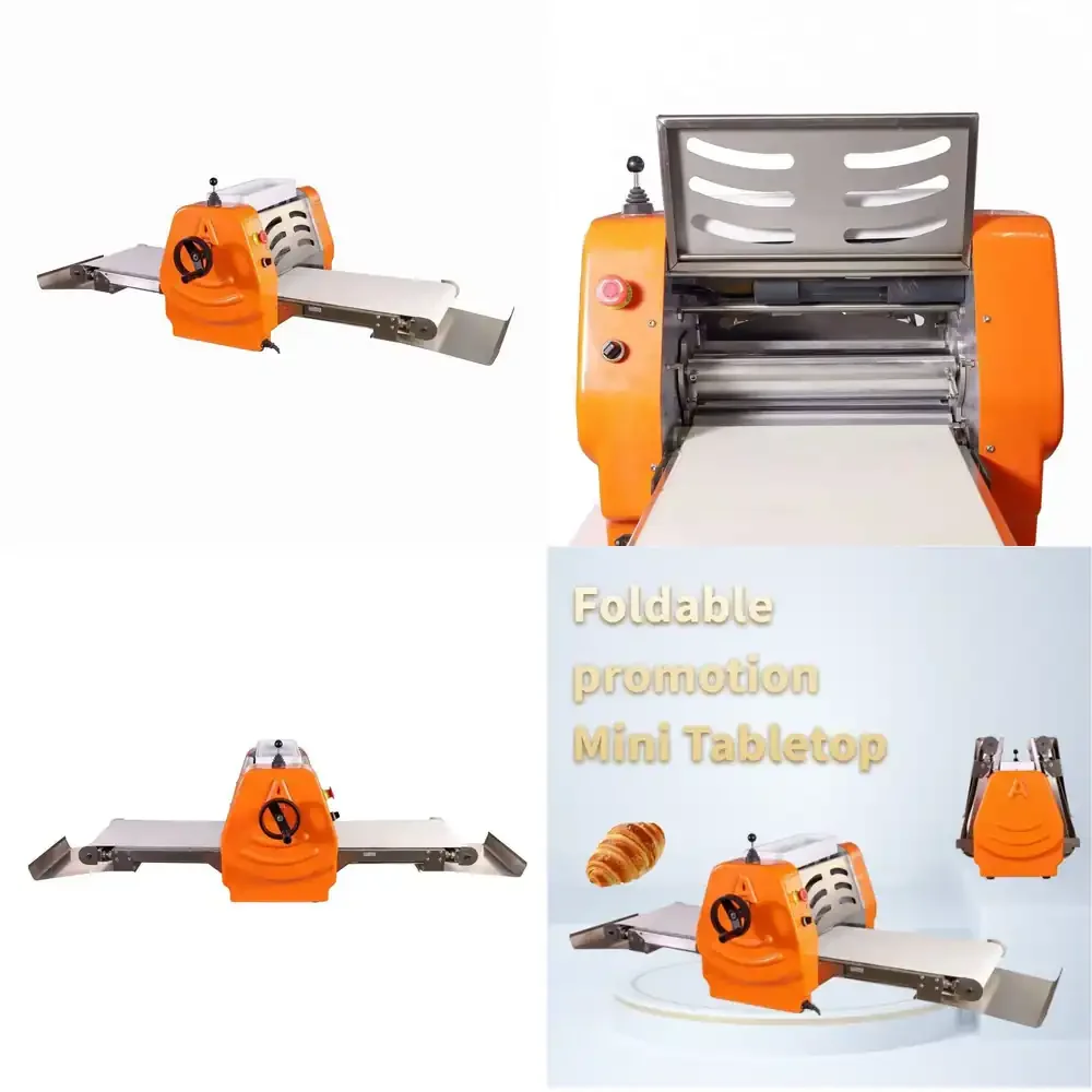 

mini dough sheeter machine small rondo croissant dough sheeter roller crispy dough processing
