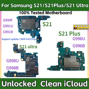 Bilashmart EU USA Version Unlocked Samsung Galaxy S21 G990F G991B/U S21 Plus G996B G996U S21 Ultra G998B G998U Motherboard Chips