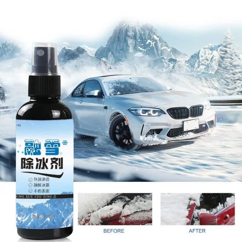 Cars Ice Melting Powerful Fast Melting Snow Cleaner 100ml vehicle Accessories For Instantly Melting Ice On Glass Exhaust Pipe