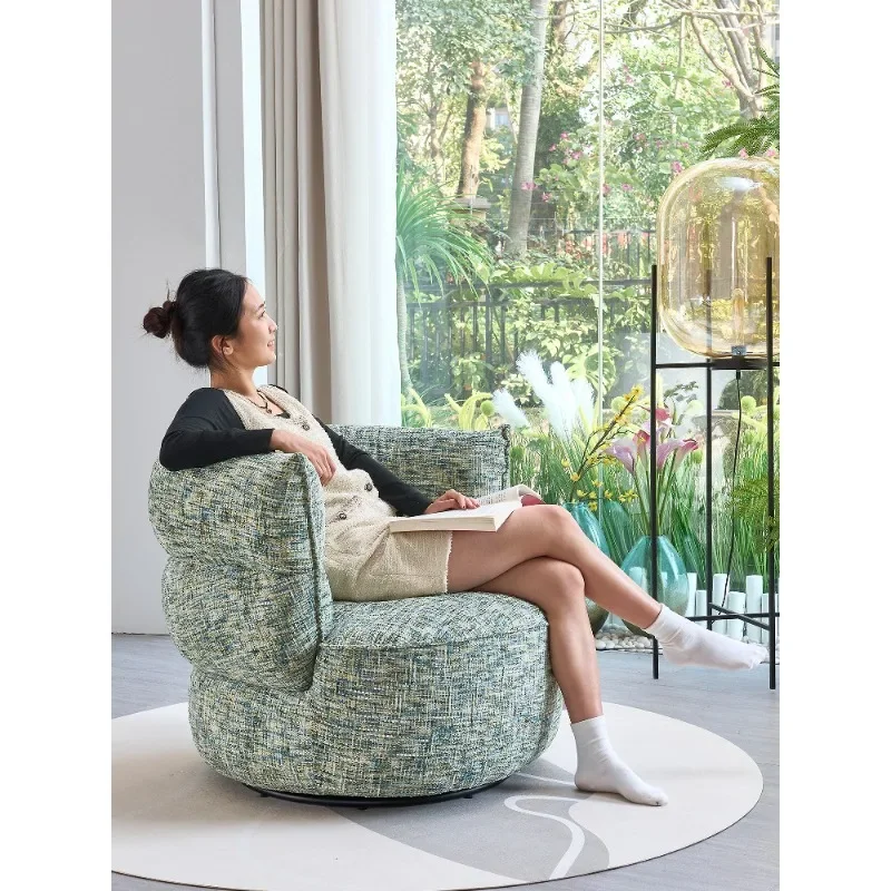 Single Sofa Chair, Lounge Chair, Living Room Balcony, Bedroom Single Chair, 360 Degree Rotation, Single Chair Sofa Chair