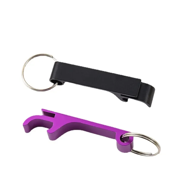 Beer Bottle Openers Metal Keychain Beverage Corkscrew Small and Practical Easy to Carry Open the Lids of Beer Bottle Easily