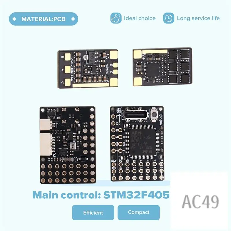 C9-Advanced F4wing Mini MK1 Flight Controller Set mit STM32F405 und 40A Mini ESC für Micro Fixed-Wing Craft – AP/BF/INAV Ready
