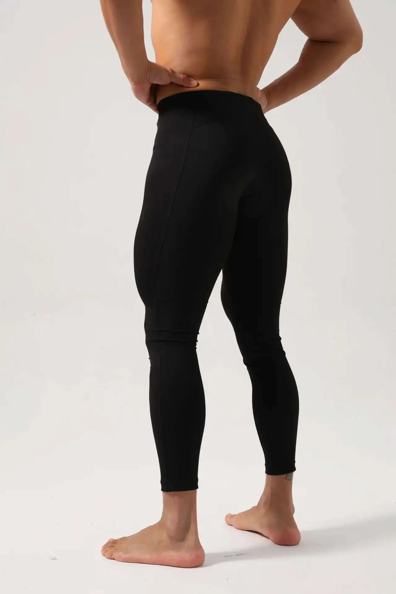 Autumn Winter Plus Size Men Tight Gym Sports Leggings Fitness Training Pants Trousers