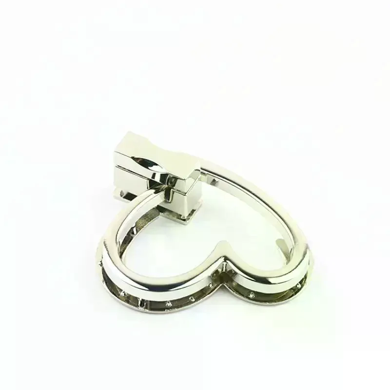 Purse Closure Toggle Latch Buckles DIY Bag Hardware Bag Accessories Double Heart Clasp Buckles Twist Locks For Handbag Handbag