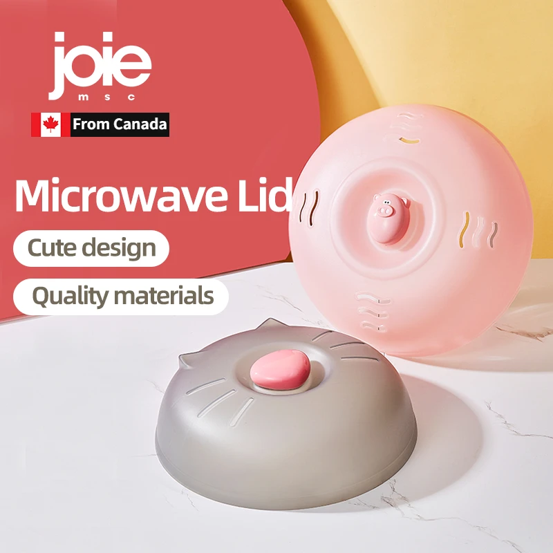 Joie Piggy couvercle à micro-ondes couvercle alimentaire couvercle anti-éclaboussures avec résistance aux hautes températures et outils de cuisine en plastique de qualité alimentaire