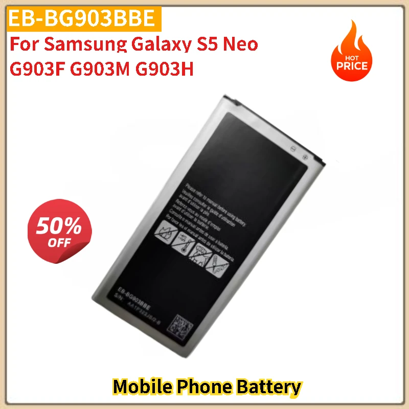 3.8V 2800mAh EB-BG903BBE Mobile Phone Battery For Samsung Galaxy S5 Neo G903F G903M G903H Brand-New High Quality