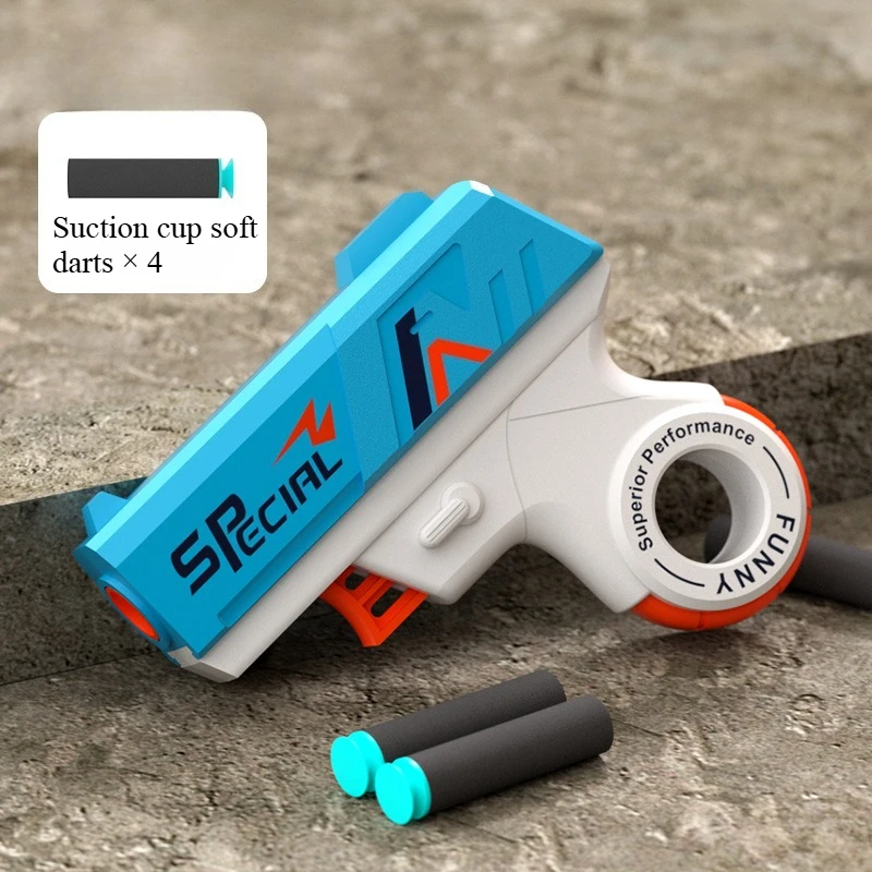 رصاصة لينة صغيرة مسدس لعبة الروتاري تململ تصميم طوي رغوة نبال قاذفة للبنين اطلاق النار لعبة متعة هدية الكريسماس للأطفال