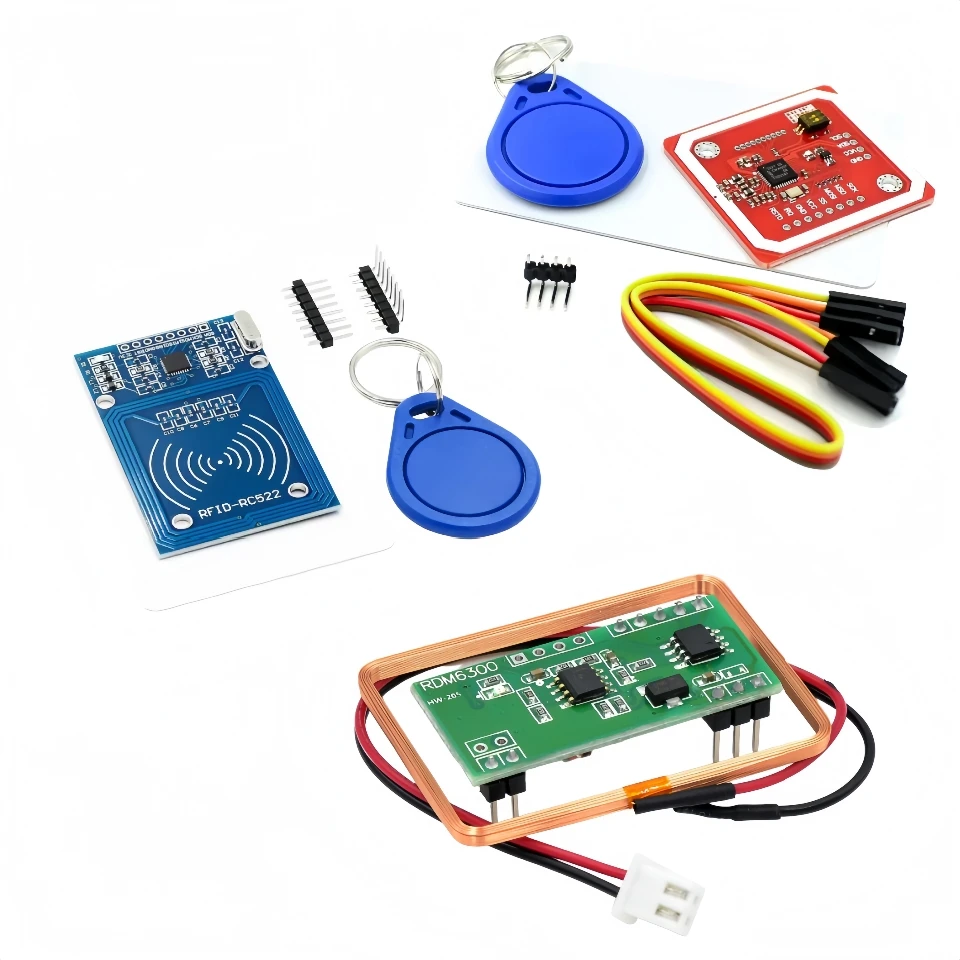 NFC-RFID-Modul RC522 MFRC-522 PN532 RDM6300 Kits S50 13,56 MHz 125 kHz 6 cm mit Tags SPI Write & Read für Arduino