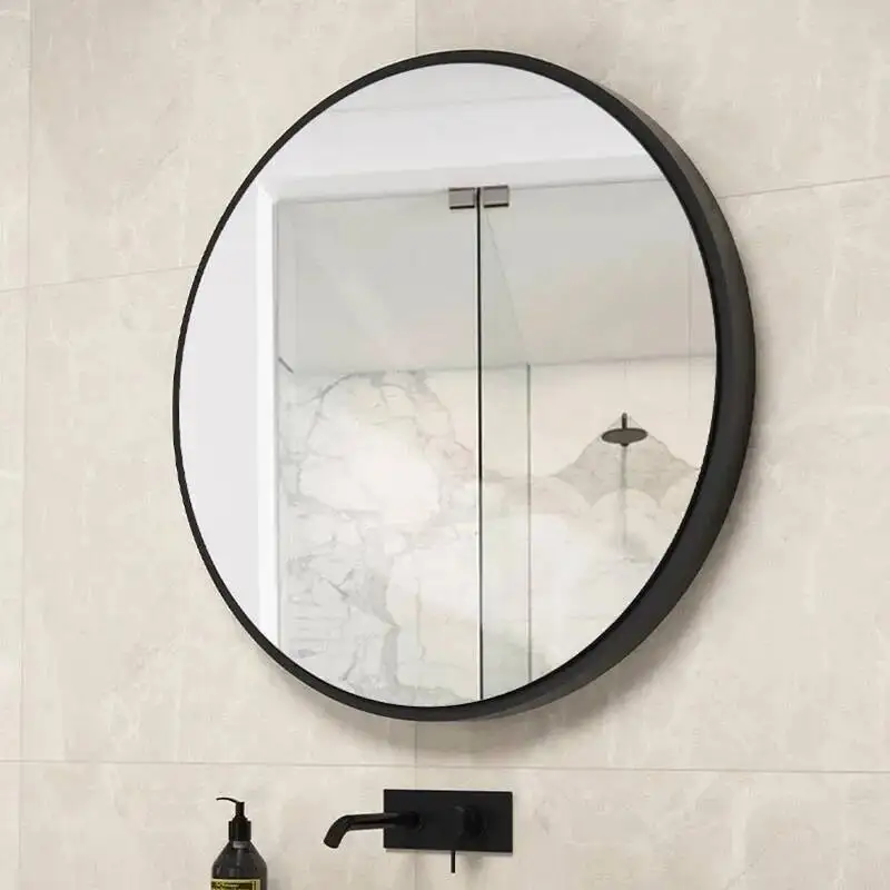 Round Huge Glass Mirrors Small Decoration Wall Mirror Design Salon Luxury Interior Antiques Living Room Espejos Decoration Home