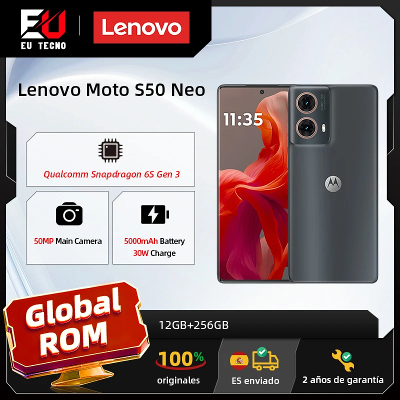 ROM mondiale pour Lenovo MOTOROLA Moto S50 Neo, prise en charge OTA, 5G, �cran pOLED de 6,7 pouces � 120 Hz, Snapdragon 6s Gen 3, version CN, Motorola g85