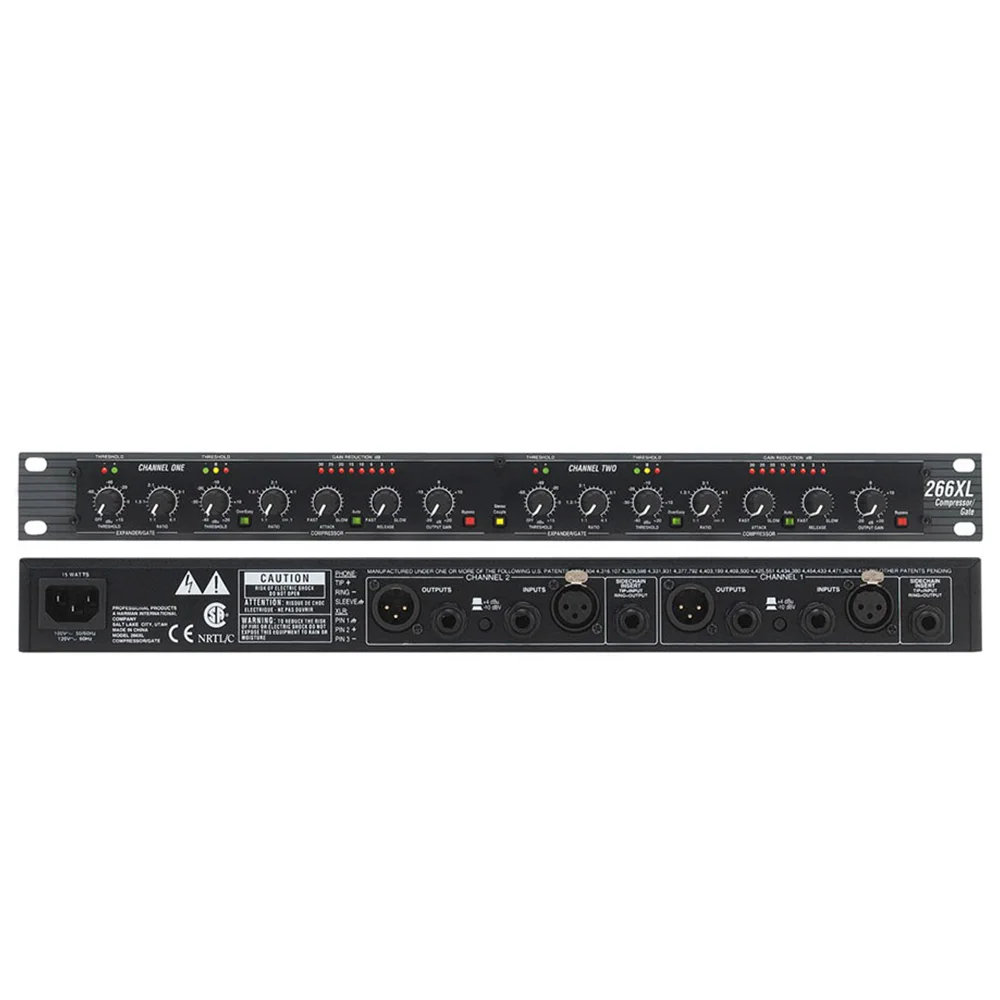 

DBX 266XL двухканальный компрессор для ворот с обратной связью, электронный профессиональный образец частоты Dbx для звукового графического эквалайзера