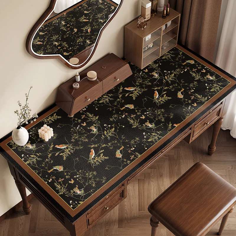 New chinese style desk mat waterproof oil proof no wash table cover for student writing desk and calligraphy office workstation