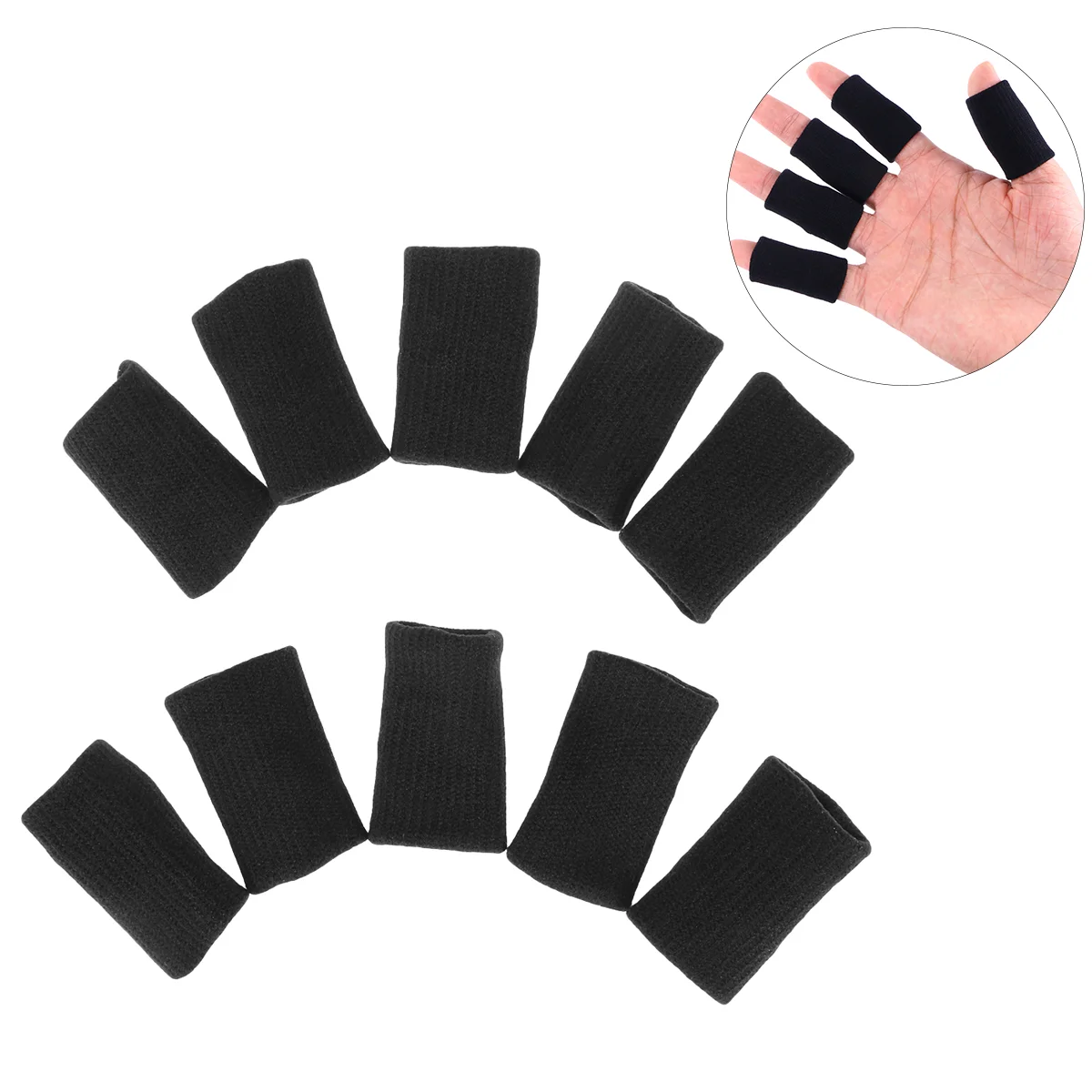 

10 Pcs Finger Sleeve for Arthritis Protector Brace Badminton Elasticity Support