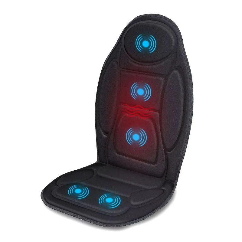 

Seat massagers, heated and vibrating back massage pads relieve stress and fatigue