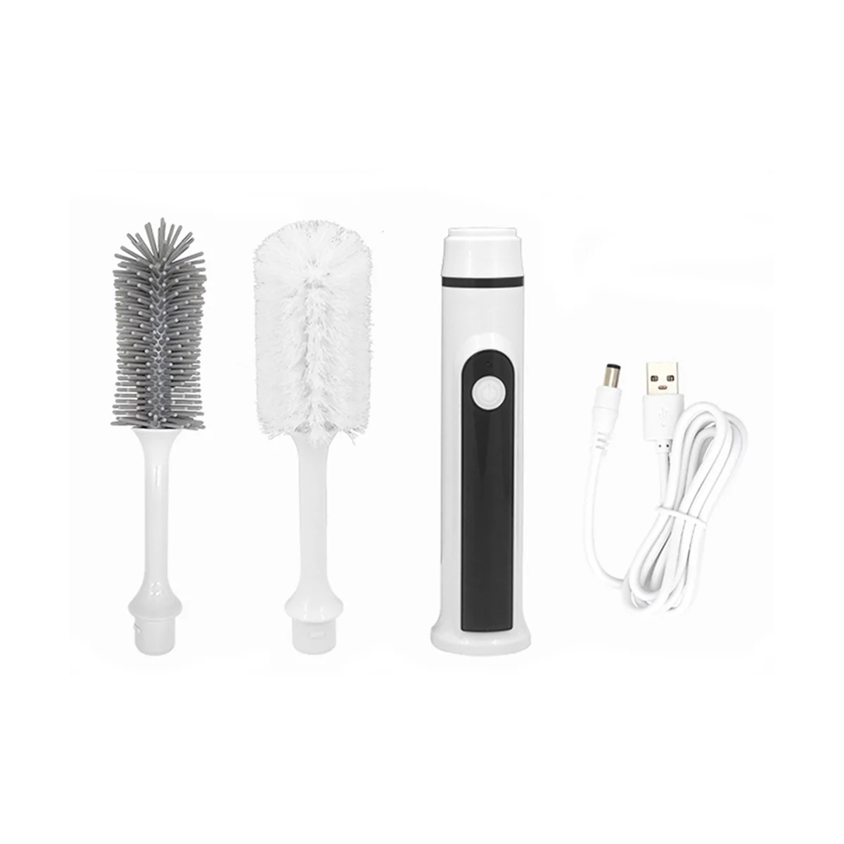 Electric Milk Bottle Brush 2 in 1 Baby Bottle Cleaning Kit Nipple Cleaner Waterproof Electric Cup Brush