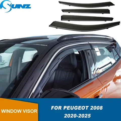 푸조 2008 2020 2021 2022 2023 2024 2025 차량용 사이드 윈도우 바람막이, 햇빛 가리개, 비 가리개, 웨더쉴드